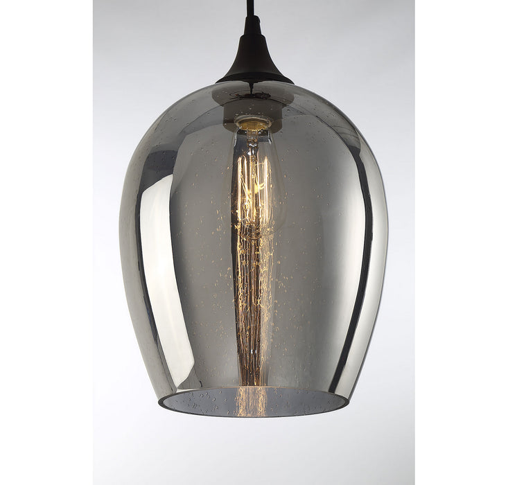 Meridian M70076ORB One Light Mini Pendant, Oil Rubbed Bronze
