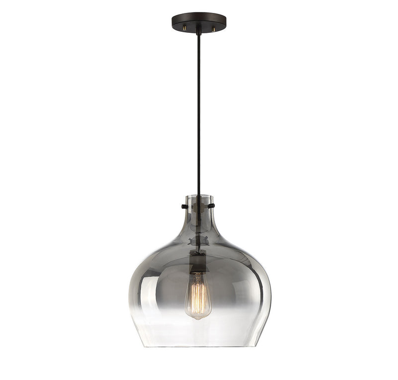 Meridian M70078ORB One Light Mini Pendant, Oil Rubbed Bronze