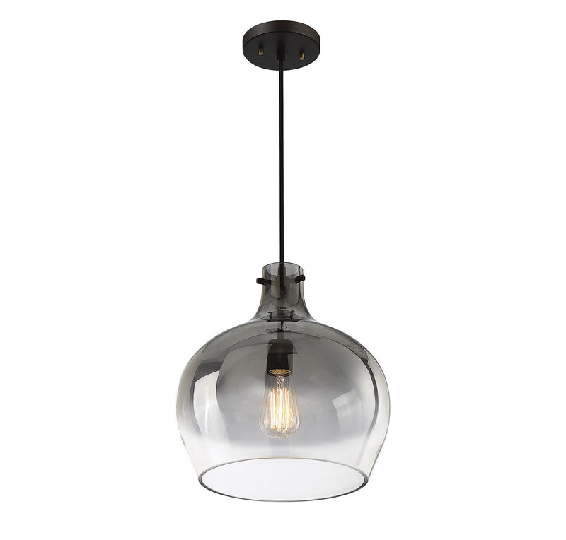 Meridian M70078ORB One Light Mini Pendant, Oil Rubbed Bronze
