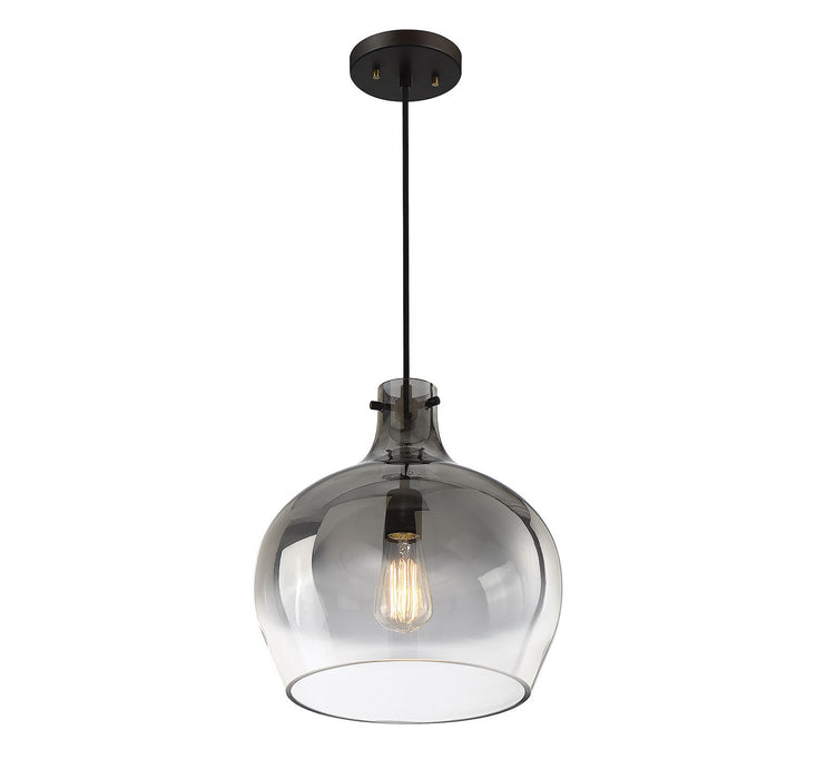 Meridian M70078ORB One Light Mini Pendant, Oil Rubbed Bronze