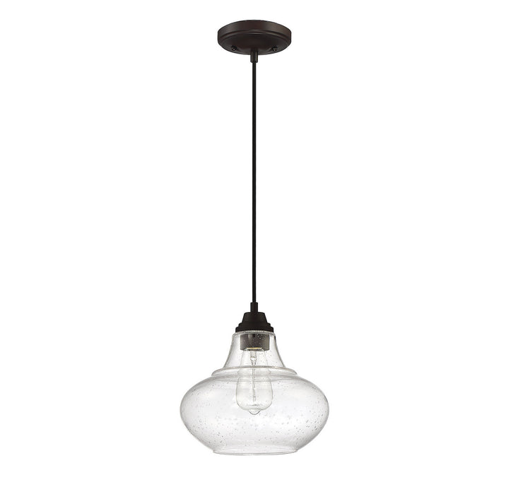 Meridian M70080ORB One Light Mini Pendant, Oil Rubbed Bronze
