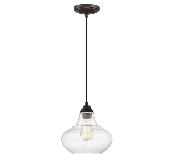 Meridian M70080ORB One Light Mini Pendant, Oil Rubbed Bronze