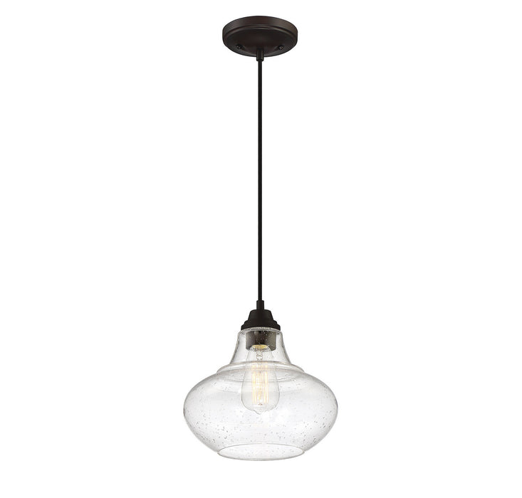 Meridian M70080ORB One Light Mini Pendant, Oil Rubbed Bronze