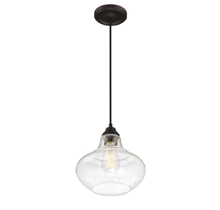 Meridian M70080ORB One Light Mini Pendant, Oil Rubbed Bronze