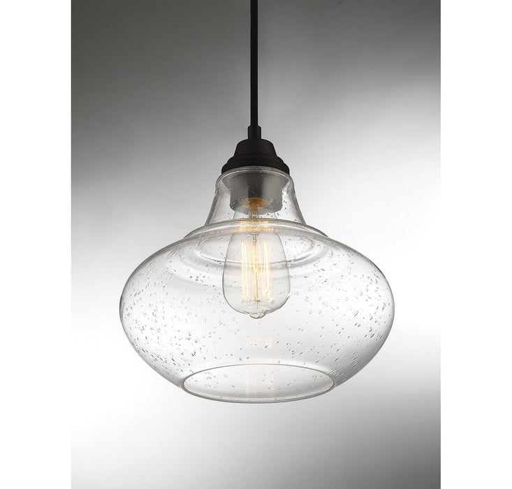 Meridian M70080ORB One Light Mini Pendant, Oil Rubbed Bronze
