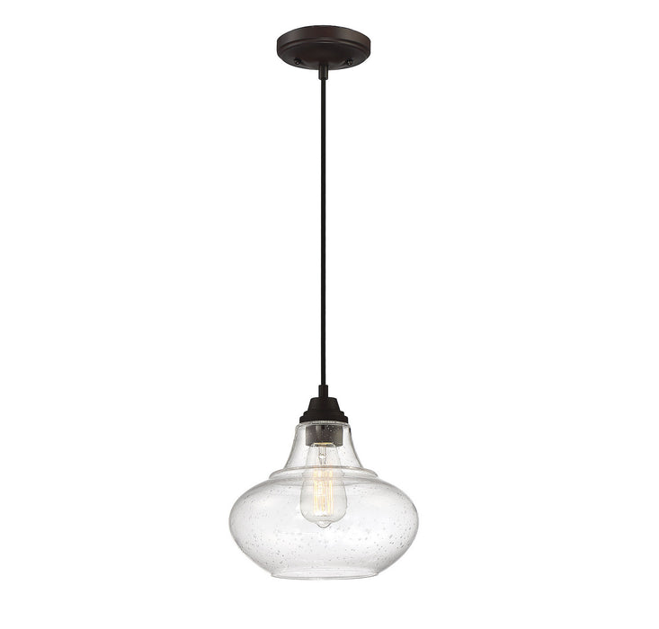 Meridian M70080ORB One Light Mini Pendant, Oil Rubbed Bronze