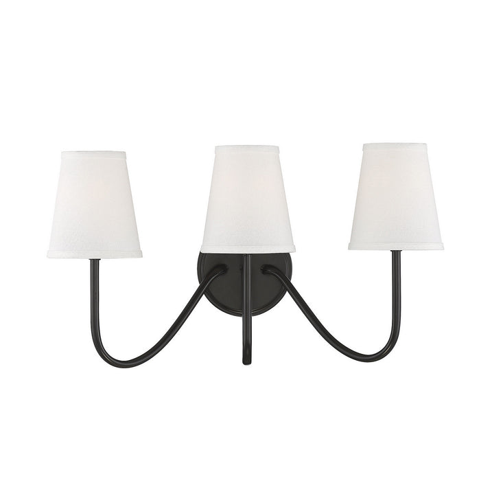 Meridian M90056ORB Three Light Wall Sconce, Oil Rubbed Bronze