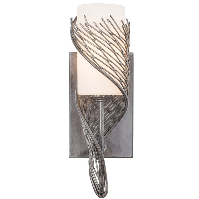 Varaluz 240K01RSL One Light Wall Sconce, Steel