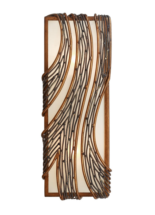 Varaluz 240W02HO Two Light Wall Sconce, Hammered Ore