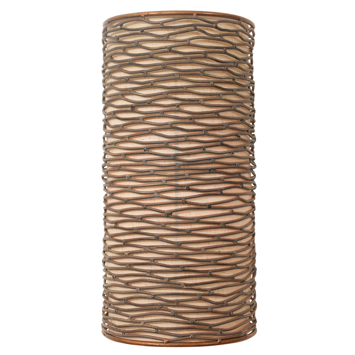 Varaluz 241W01HO One Light Wall Sconce, Hammered Ore