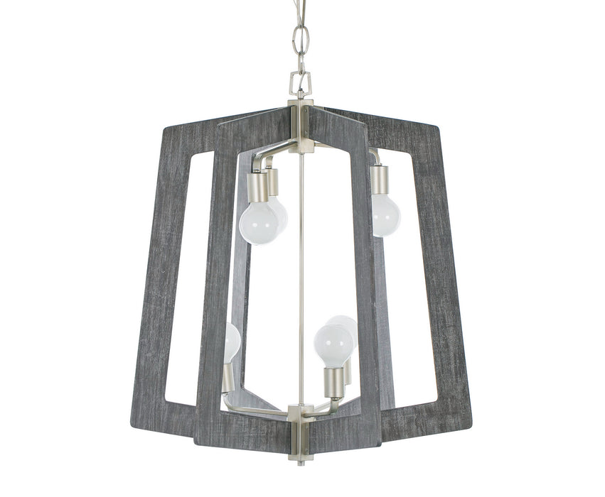 Varaluz 268F06SOG Six Light Chandelier, Steel