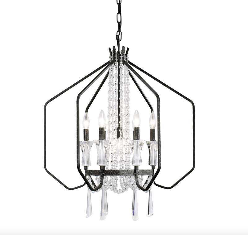 Varaluz 270P07OX Seven Light Pendant, Onyx