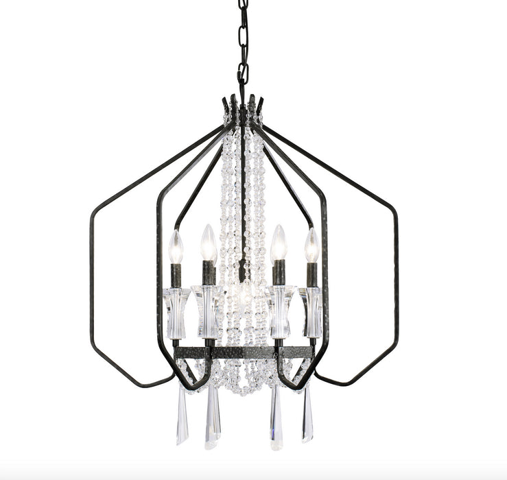 Varaluz 270P07OX Seven Light Pendant, Onyx