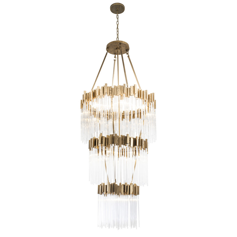 Varaluz 309C19HG 19 Light Chandelier, Havana Gold