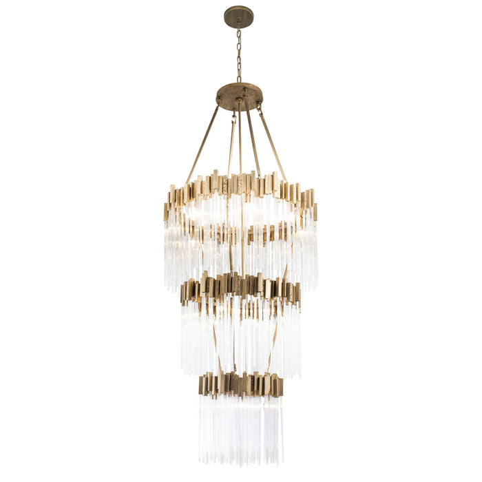 Varaluz 309C19HG 19 Light Chandelier, Havana Gold