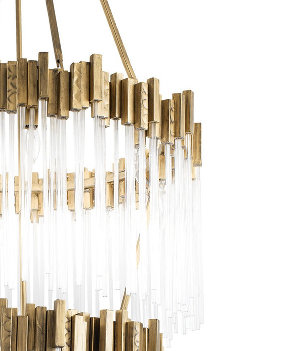 Varaluz 309C19HG 19 Light Chandelier, Havana Gold