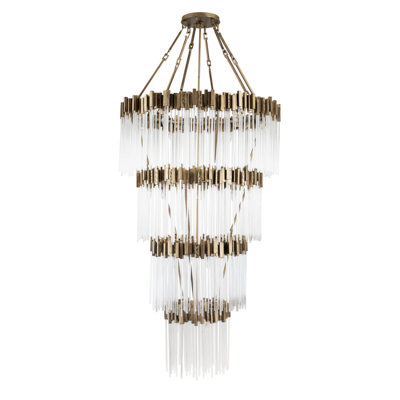 Varaluz 309C30HG 30 Light Chandelier, Havana Gold