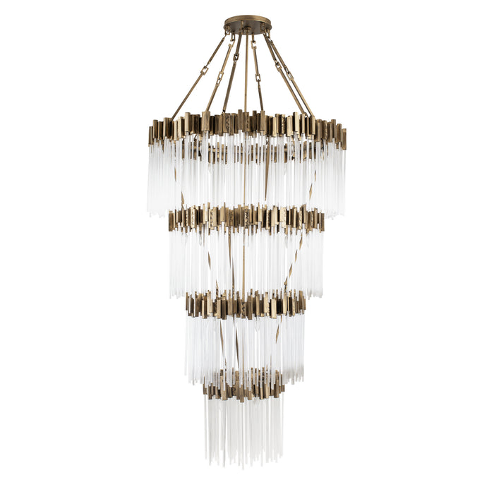 Varaluz 309C30HG 30 Light Chandelier, Havana Gold