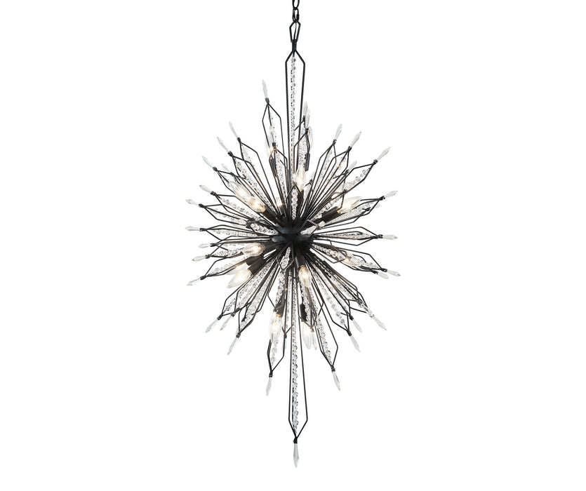 Varaluz 311F20CB 20 Light Foyer Pendant, Carbon