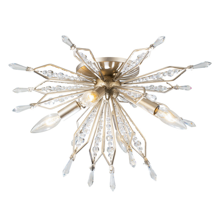 Varaluz 311S04GD Four Light Wall/Ceiling Light, Gold Dust