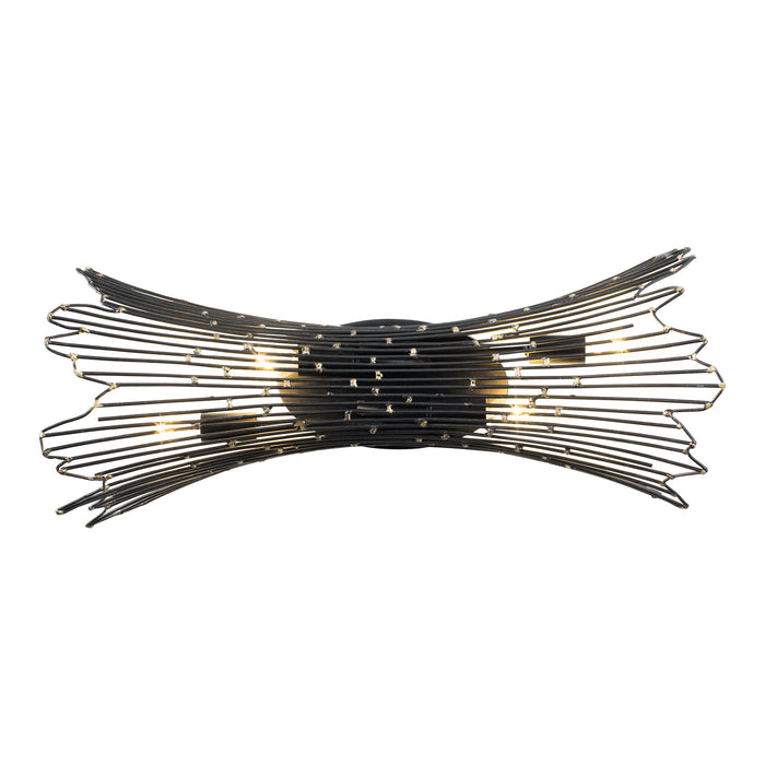 Varaluz 320B04CBAG Four Light Bath, Carboged Gold