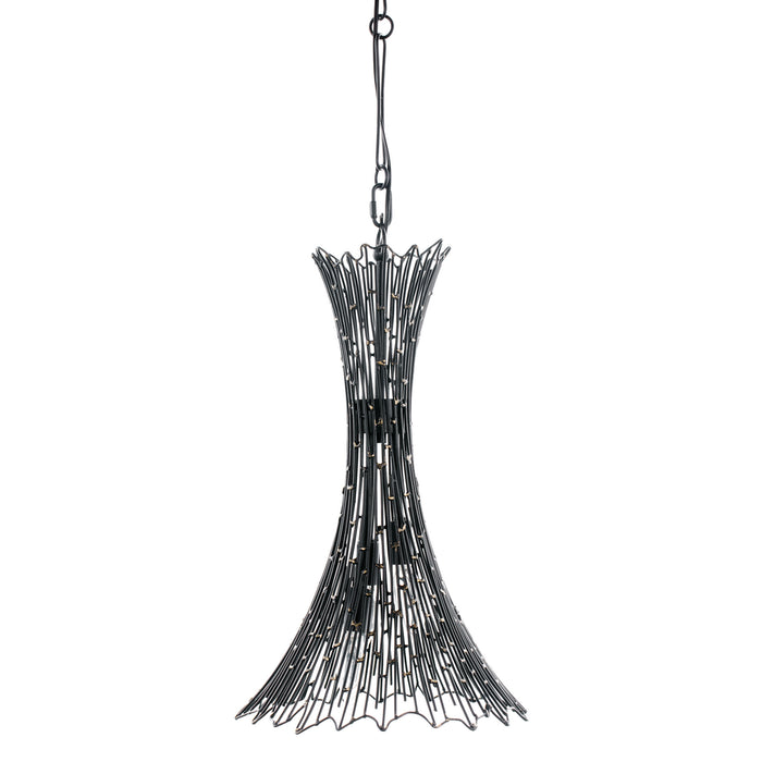 Varaluz 320F03CBAG Three Light Foyer Pendant, Carboged Gold
