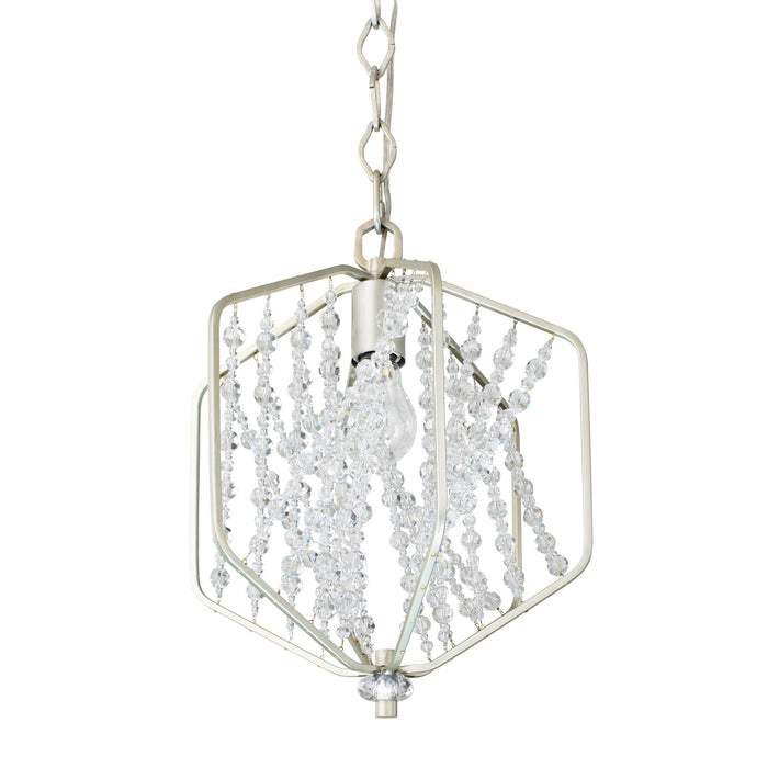 Varaluz 321M01SO One Light Mini Pendant, Silverado