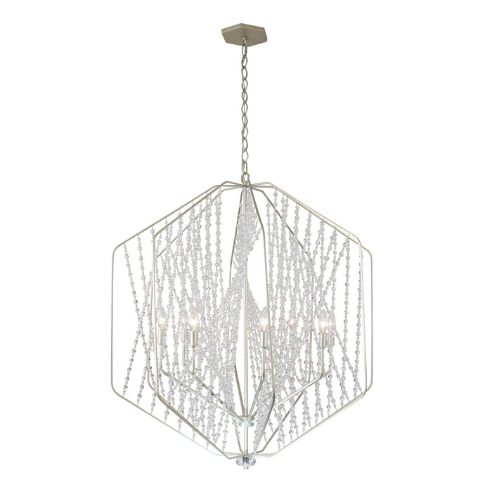 Varaluz 321P08SO Eight Light Pendant, Silverado