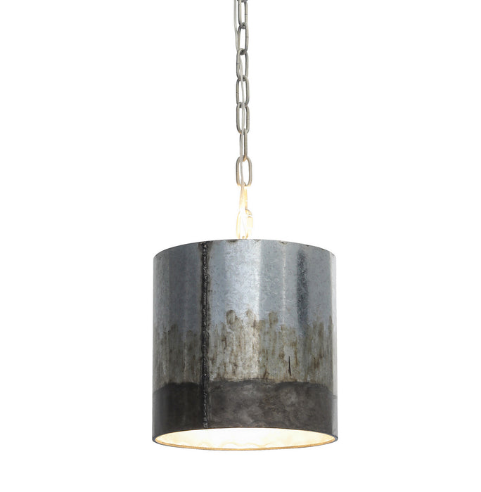 Varaluz 323M01OG One Light Mini Pendant, Ombre Galvanized