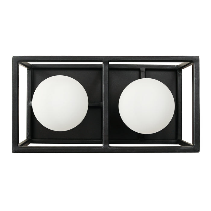 Varaluz 325B02CBHG Two Light Bath, Carbon/Havana Gold