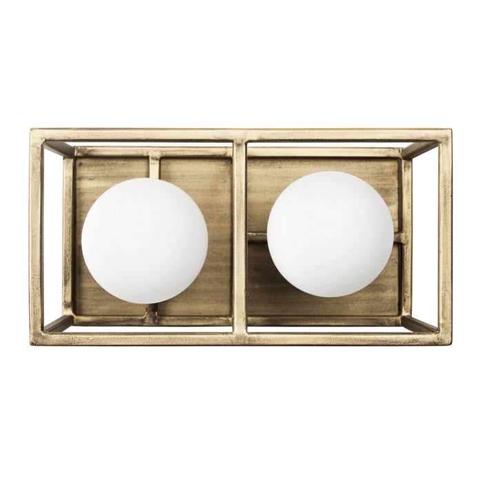 Varaluz 325B02HGCB Two Light Bath, Havana Gold/Carbon