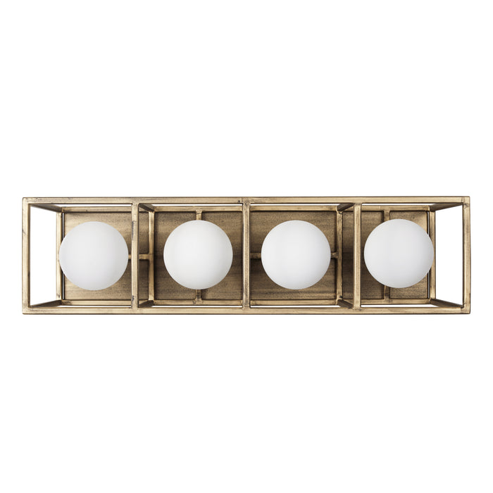 Varaluz 325B04HGCB Four Light Bath, Havana Gold/Carbon