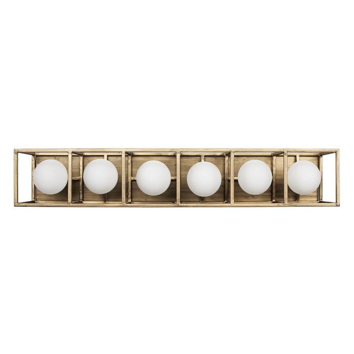 Varaluz 325B06HGCB Six Light Bath, Havana Gold/Carbon