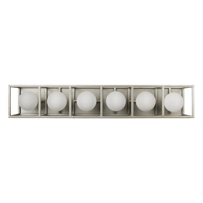 Varaluz 325B06SOCB Six Light Bath, Silverado/Carbon