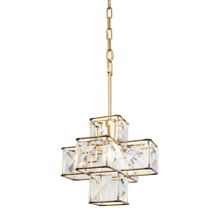 Varaluz 329P01CG One Light Pendant, Calypso Gold