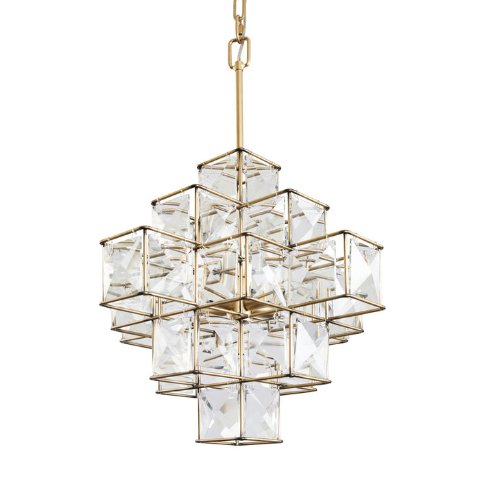 Varaluz 329P06CG Six Light Pendant, Calypso Gold