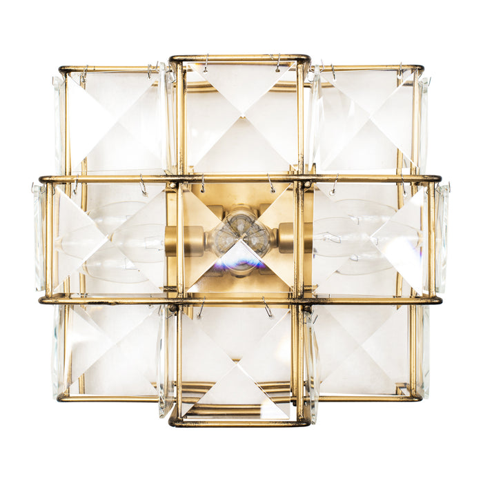 Varaluz 329W03CG Three Light Wall Sconce, Calypso Gold