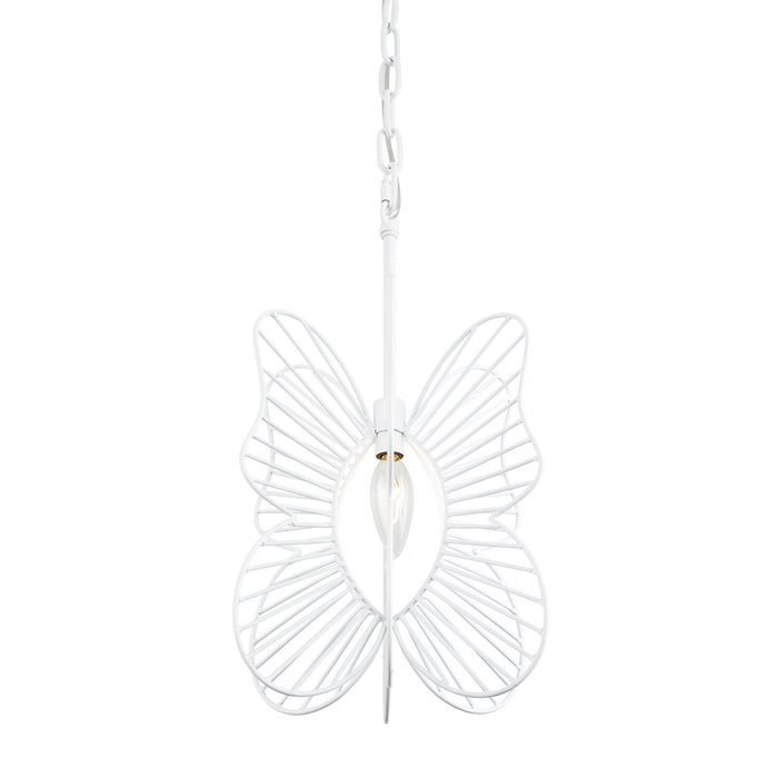Varaluz 330M01WH One Light Mini Pendant, White