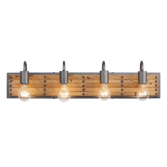 Varaluz 334B04NB Four Light Bath, New Bronze