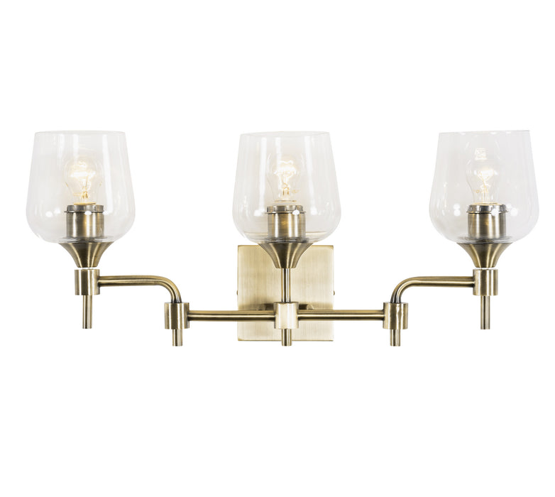 Varaluz 340B03AB Three Light Bath, Antique Brass