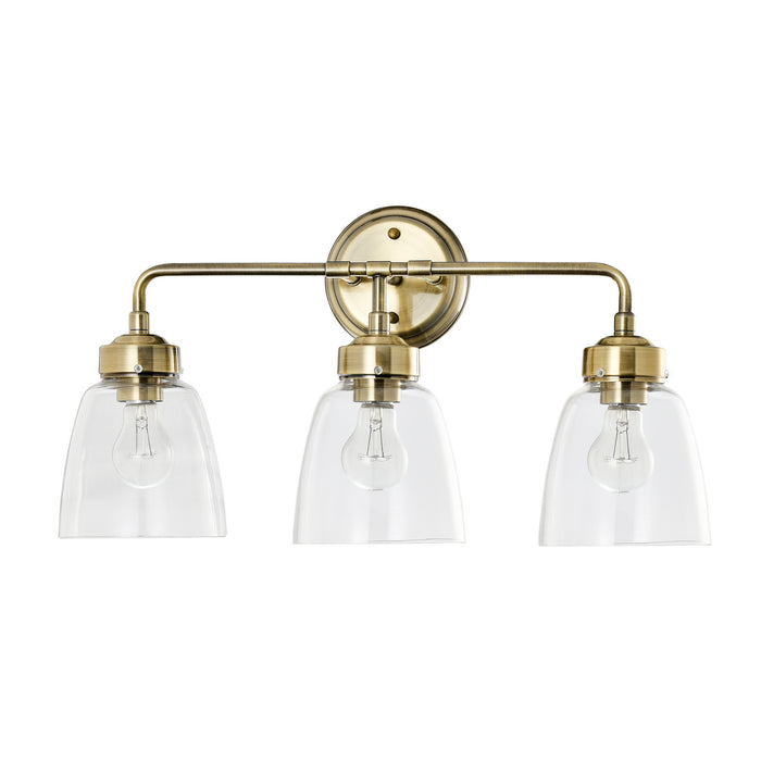 Varaluz 341B03AB Three Light Bath, Antique Brass