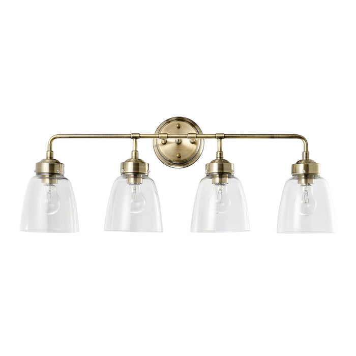 Varaluz 341B04AB Four Light Bath, Antique Brass