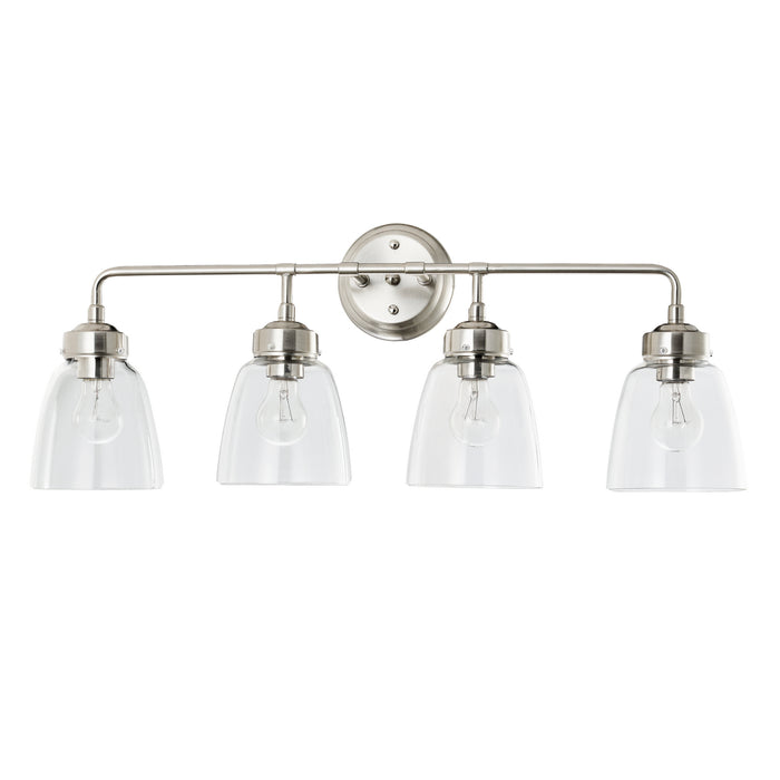 Varaluz 341B04SN Four Light Bath, Satin Nickel