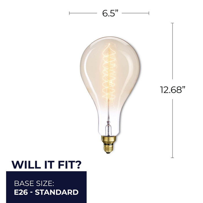 Bulbrite 137101 Light Bulb, Antique