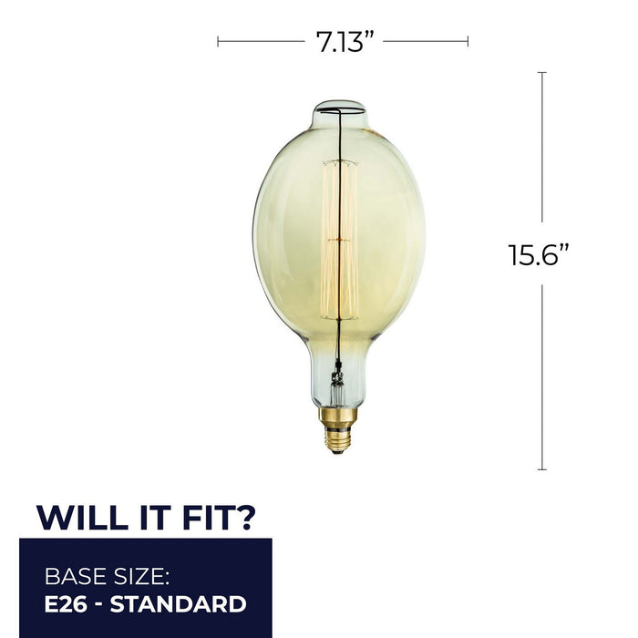 Bulbrite 137201 Light Bulb, Antique
