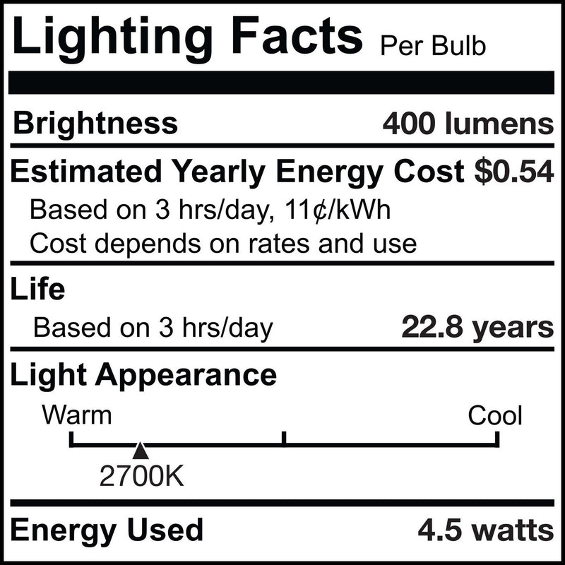 Bulbrite 770595 Light Bulb, Clear