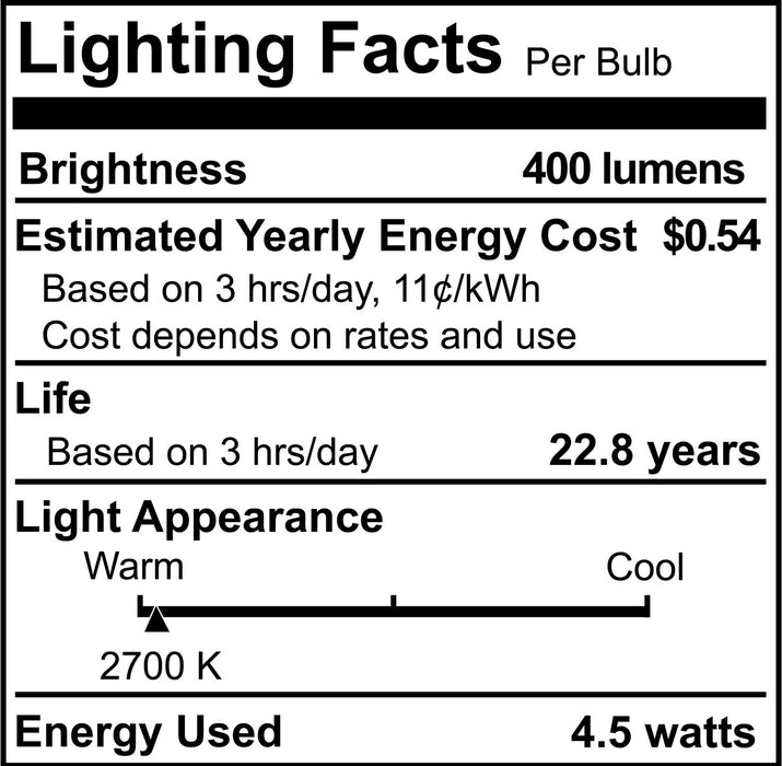 Bulbrite 770623 Light Bulb, Clear