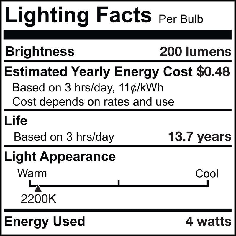 Bulbrite 776314 Light Bulb, Clear