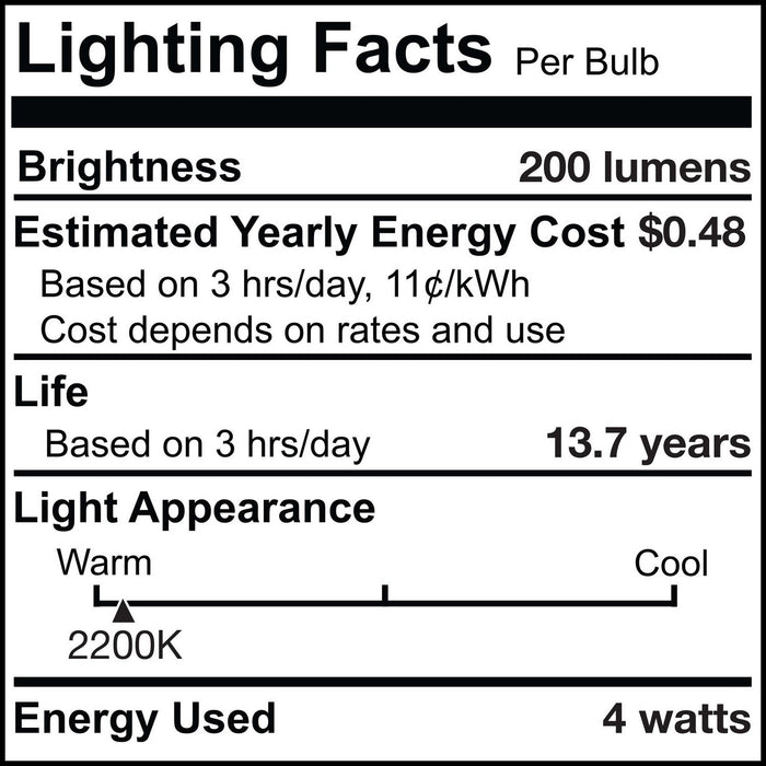 Bulbrite 776314 Light Bulb, Clear