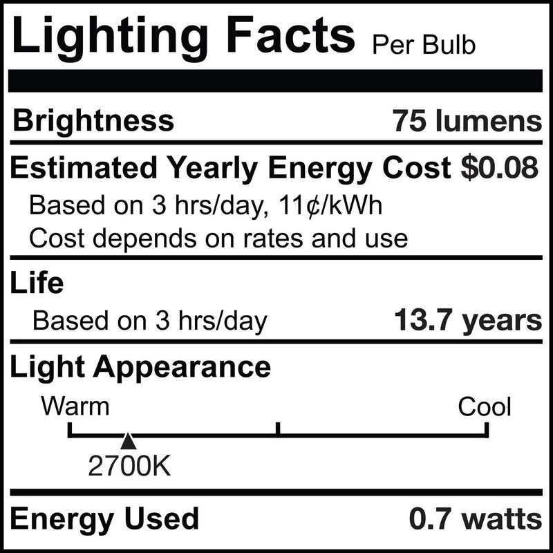 Bulbrite 776685 Light Bulb, Clear